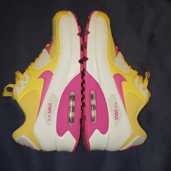 Nike Shoes - Nike Air Max 90 Sneakers Topaz and Fuchsia